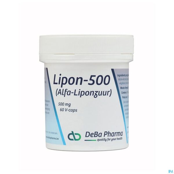 Packshot Lipon Caps 60x500mg Deba