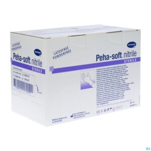 Packshot Peha-soft Nitrile Steriel l 50 Pr