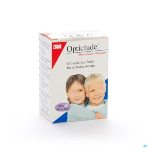 Packshot Opticlude 3m Junior Oogkompres 63mmx48mm 20 1537