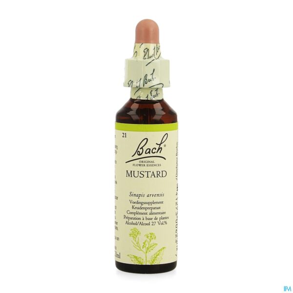 Packshot Bach Flower Remedie 21 Mustard 20ml