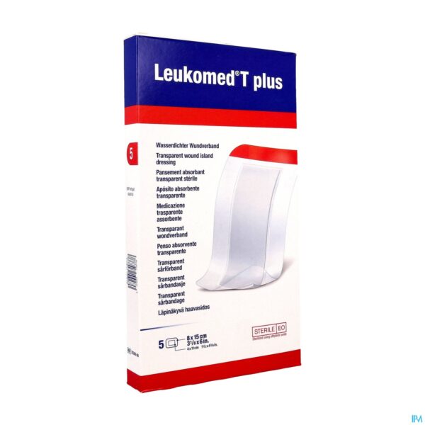 Packshot Leukomed T Plus Verb Ster 8,0cmx15cm 5 7238208