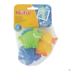 Packshot Nuby Spuitende badspeeltjes: Krokodil, Olifant en Eend - 4m+     