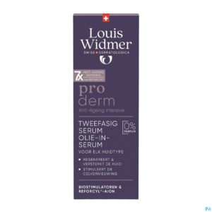 Packshot Widmer Proderm Tweefasig Serum Olie-in-serum Zonder Parfum 35ml