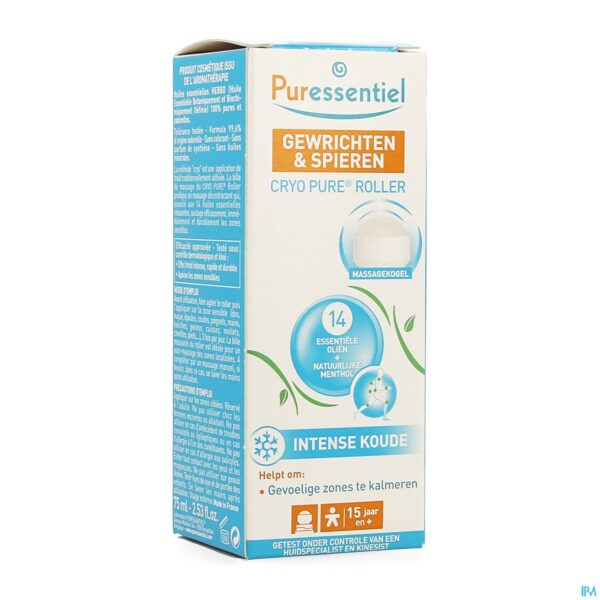 Packshot Puressentiel Gewrichten Cryo Roller 75ml Packshot Puressentiel Gewrichten Cryo Roller 75ml