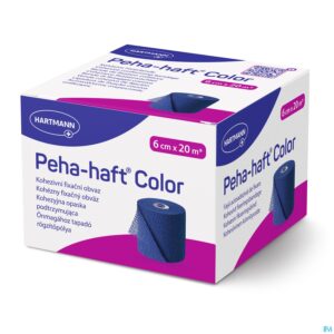 Packshot Peha-haft Blauw Lf 6cmx20m 1 P/s