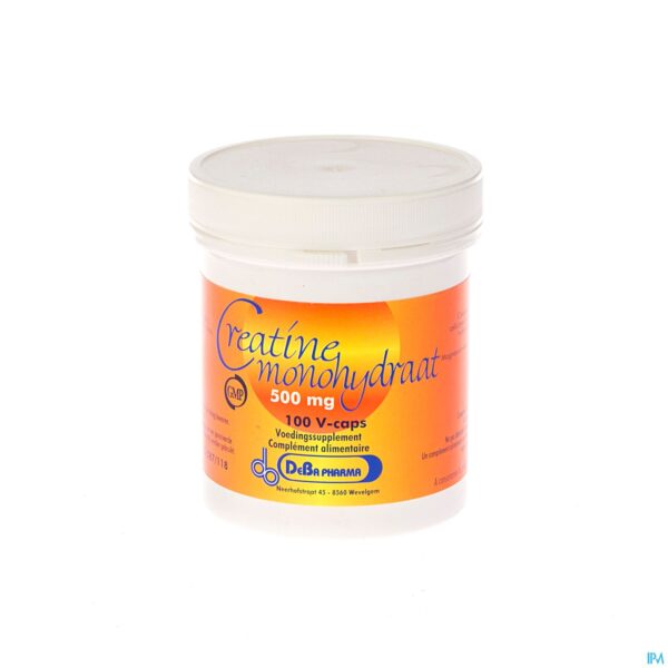 Packshot Creatine Monohydraat Caps 100x500mg Deba