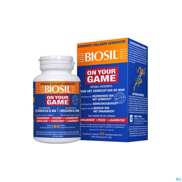 Packshot Biosil On Your Game Caps 60