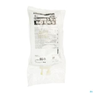Packshot Bx Pl Glucose 5% + Nacl 0,45% 1l