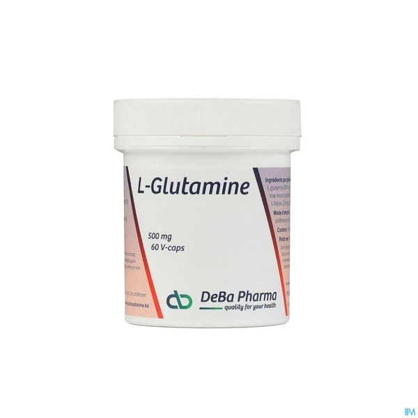 Packshot l-glutamine Caps 60x500mg Deba
