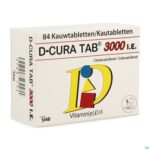 Packshot D-cura Tab 3000 Kauwtabletten 84