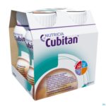 Packshot Cubitan Aroma Chocolat Flessen 4x200ml