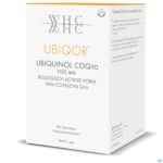 Packshot UbiQor Ubiquinol 100mg Softgels 60