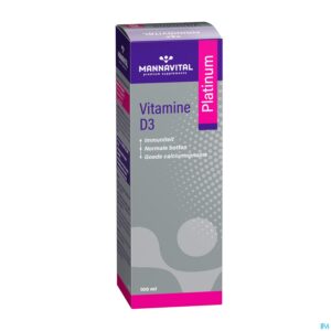 Packshot Mannavital Vitamine D3 Platinum Druppels 100ml