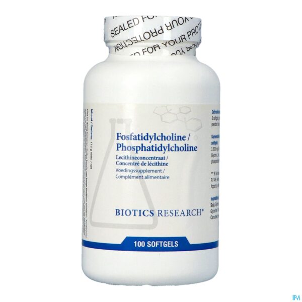 Packshot Fosfatidylcholine Biotics Caps 100
