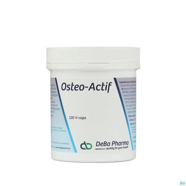 Packshot Osteo Actif V-caps 120 Deba