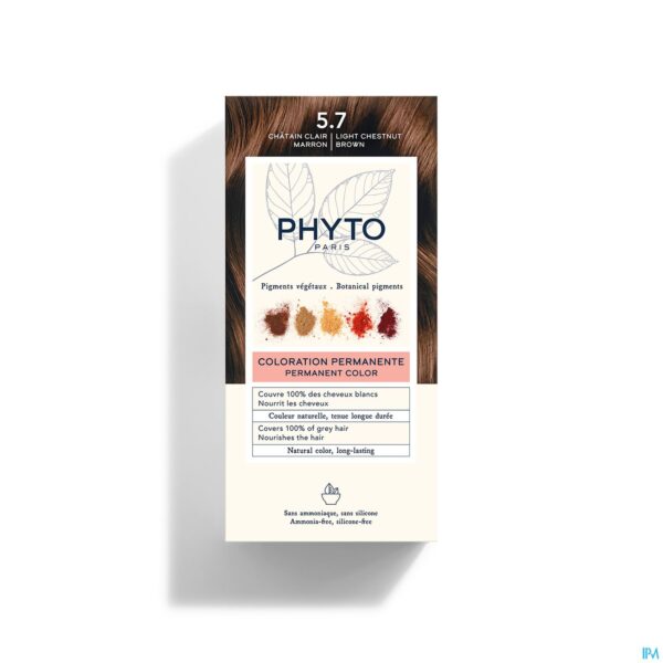 Packshot Phytocolor 5.7 Chatain Clair Marron Packshot Phytocolor 5.7 Chatain Clair Marron