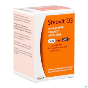Packshot Steovit D3 500mg/200ie Comp 60