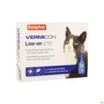 Packshot Beaphar Vermicon Line-on Kat 3x1ml
