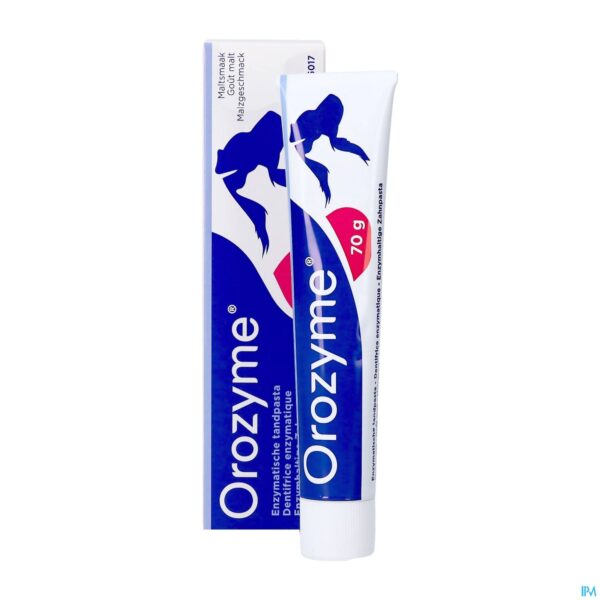 Productshot Orozyme Canine Tandp Enzymatisch Hond Tube 70g