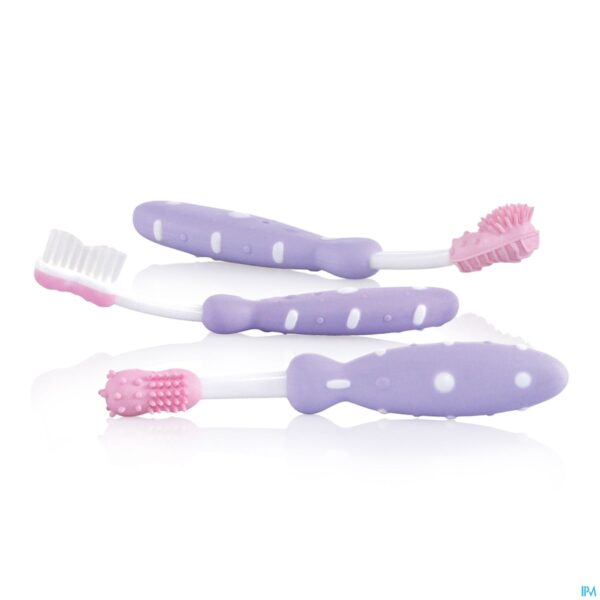 Productshot Nûby Tandenborstelset 3 stuks – 3m+