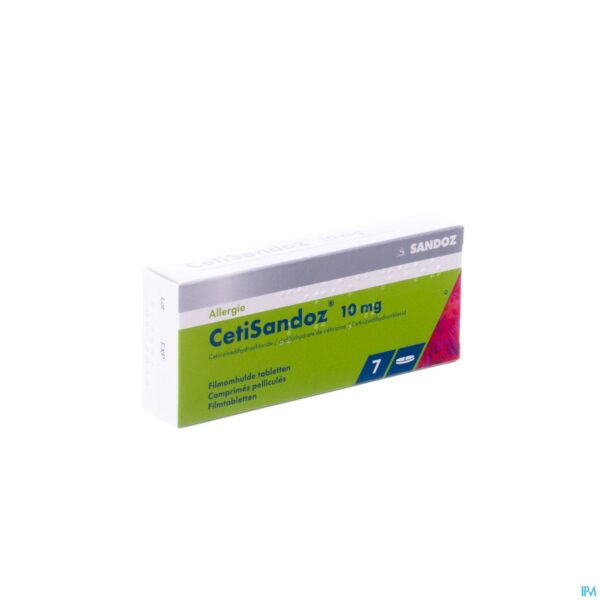 Packshot Cetisandoz Sandoz Comp 7 X 10mg