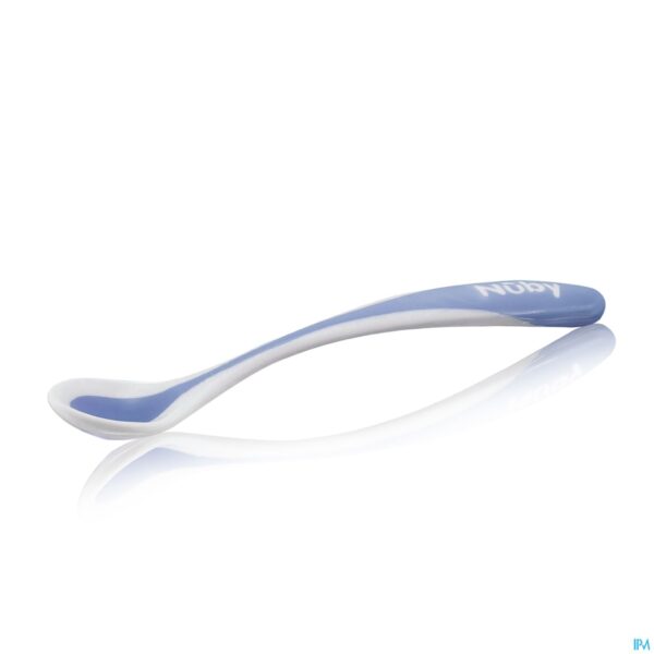 Productshot Nûby Warmtegevoelige lepel met zachte rand - 2stk – 3m+