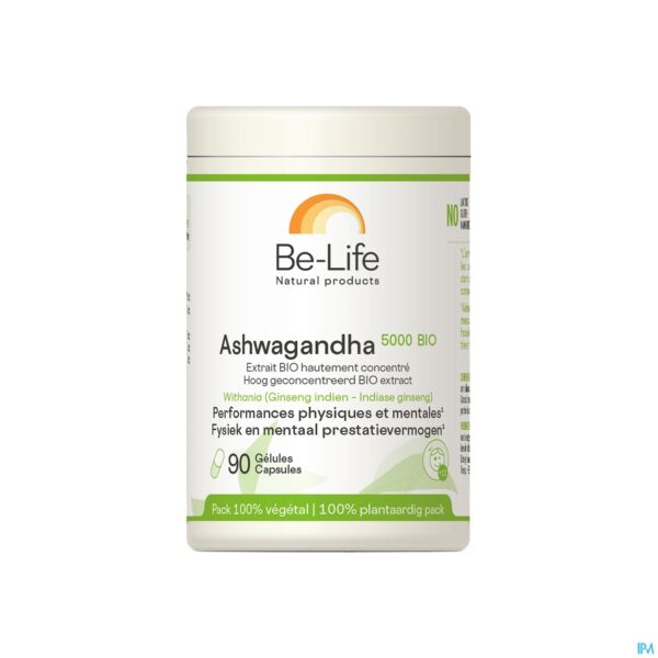 Packshot Ashwagandha 5000 Bio Be Life Caps 90