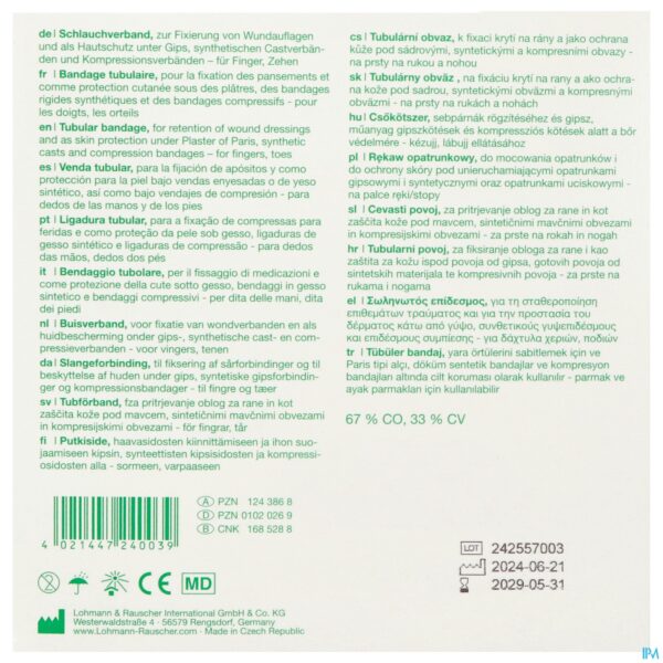 Packshot Tubegauz Buisvormig Verband 20m T5 24003