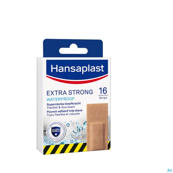 Packshot Hansaplast Extra Strong Waterproof Strips 16 Packshot Hansaplast Extra Strong Waterproof Strips 16