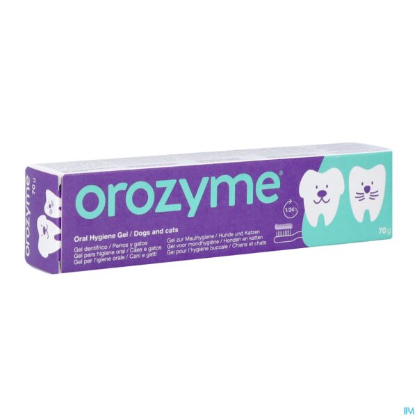 Packshot Orozyme Canine Tandp Enzymatisch Hond Tube 70g Packshot Orozyme Canine Tandp Enzymatisch Hond Tube 70g