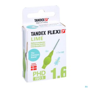 Packshot Flexi Green Borsteltje Tapered Interdentaal 6