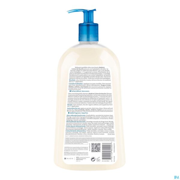 Packshot Bioderma Atoderm Wascreme Voeden-beschermen 1l