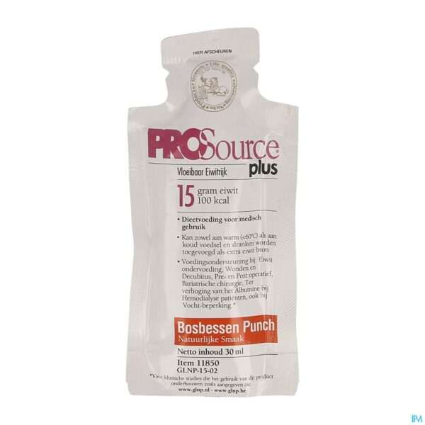 Packshot Prosource Plus Bosbes 15g Eiwit Zakje 1x30ml Packshot Prosource Plus Bosbes 15g Eiwit Zakje 1x30ml