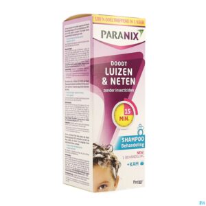 Packshot Paranix Behandelingsshampoo 200ml + Kam
