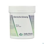 Packshot Siberian Ginseng Caps 100x650mg Deba