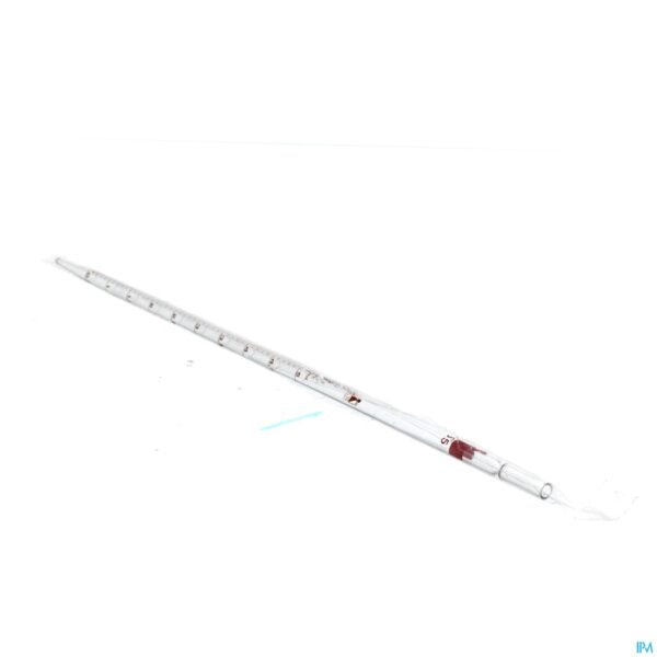 Packshot Meetpipet 5ml Geijkt 1/10ml Pontos