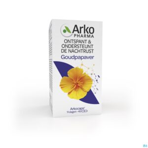 Packshot Arkocaps Goudpapaver Plantaardig 45