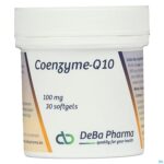 Packshot Q10 100mg Softgels 30 Deba