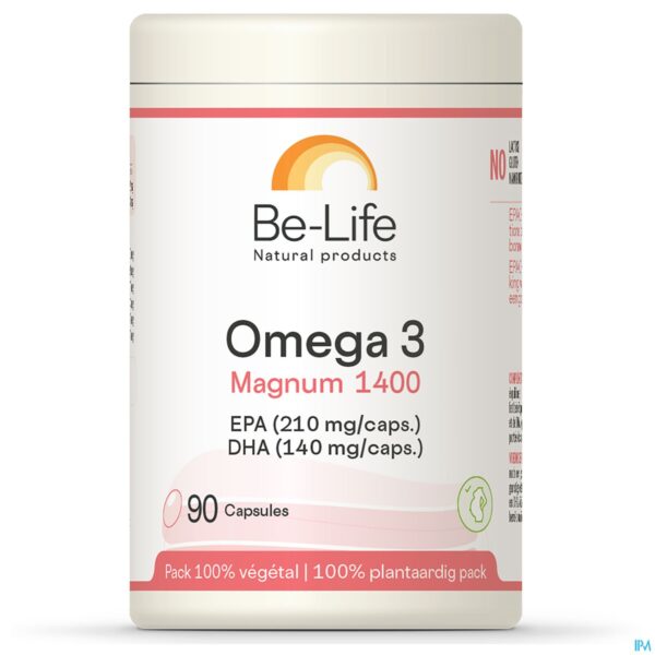 Packshot Omega 3 Magnum 1400 Be Life Caps 90 Pf01212 Packshot Omega 3 Magnum 1400 Be Life Caps 90 Pf01212