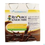 Packshot Resource Junior Fibre Chocolade 4x200ml