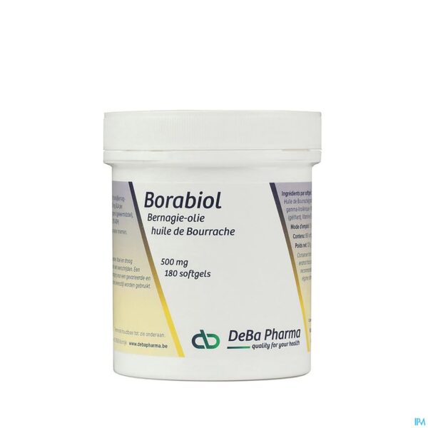 Packshot Borabiol Caps 180x500mg Deba