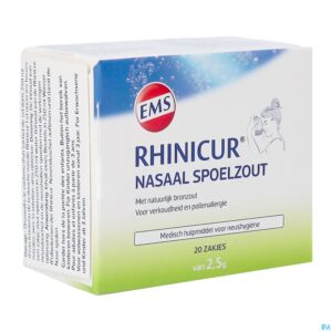 Packshot Rhinicur Nasaal Spoelzout Zakje 20x2,5g