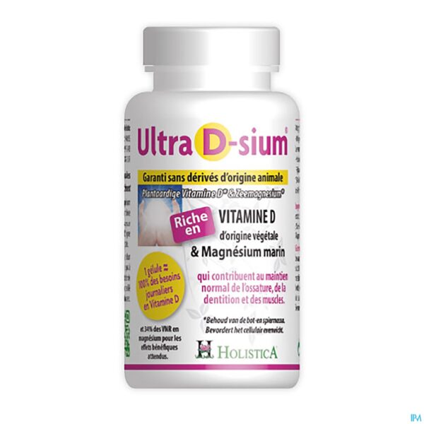 Packshot Ultra D-sium Caps 60 Holistica
