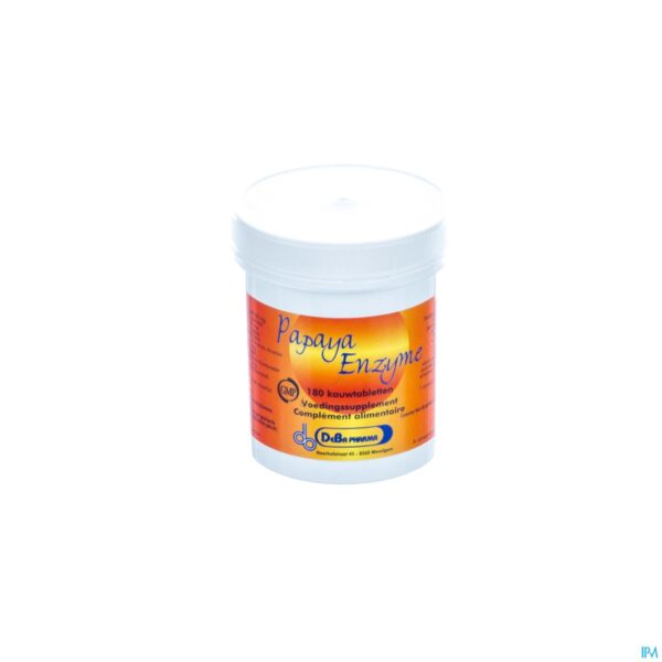 Packshot Papaya Enzyme Comp 180 Deba