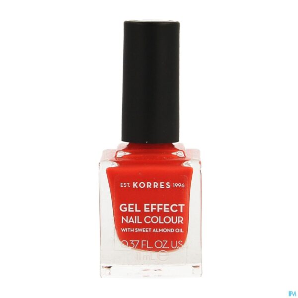 Packshot Korres Km Gel Effect Nail 45 Coral 11ml