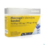 Packshot Macrogol + Electr Sandoz Pdr Ciroensmaak Zakje 8
