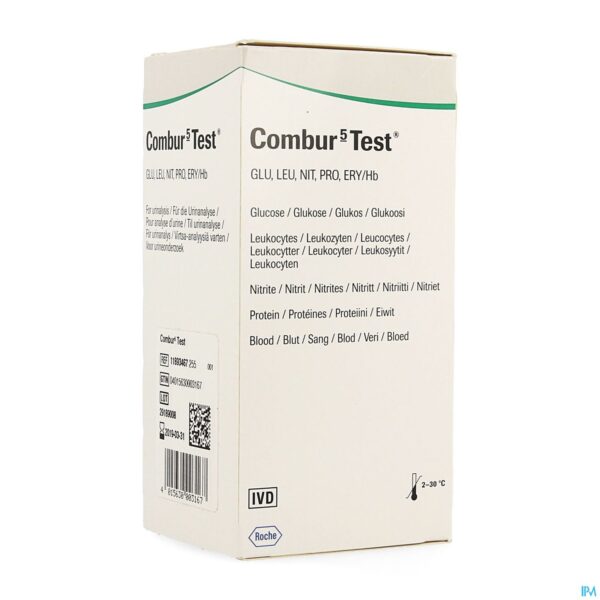 Packshot Combur 5 Test Strips 100 11893467255