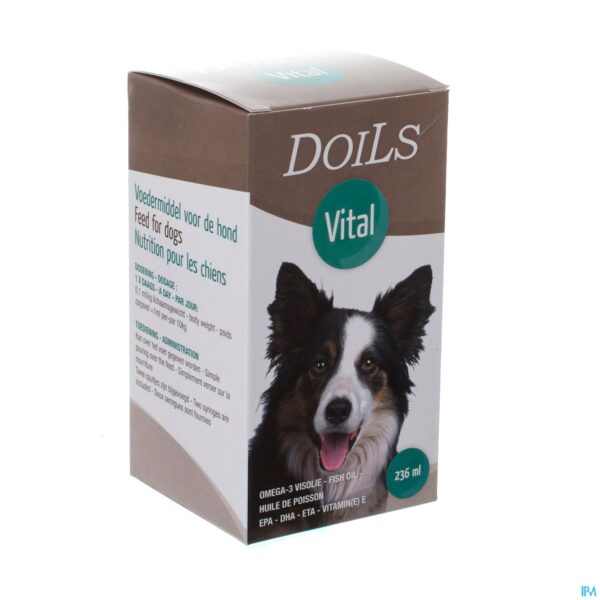 Packshot Doils Vital Hond Kat Olie 236ml