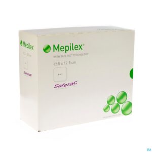 Packshot Mepilex Schuimverb Sil Abs Ster 12,5x12,5cm 16