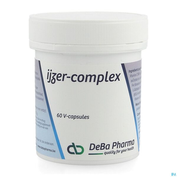 Packshot Ijzer Complex Vegetat. Caps 60x25mg Deba